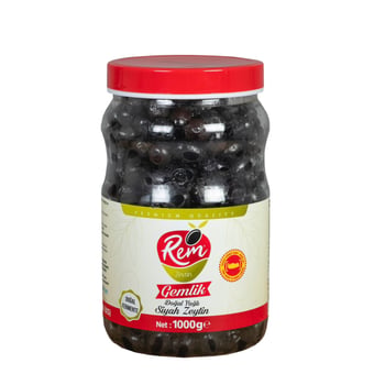 Rem Zeytin Siyah 1000gr Gemlik
