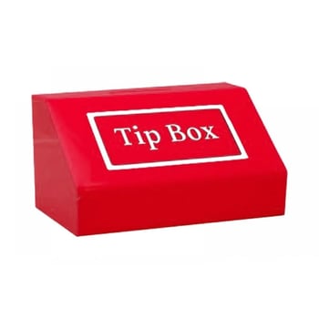 Tipbox - Bahşiş Kutusu Kırmızı - 20x13xh12cm