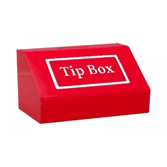 Tipbox - Bahşiş Kutusu Kırmızı - 20x13xh12cm