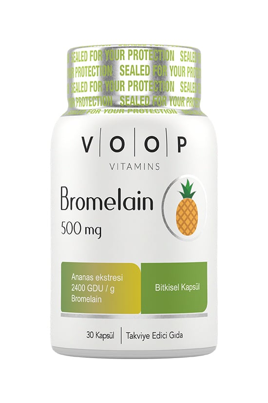 Bromelain 500 Mg Vegan 30 Kapsül