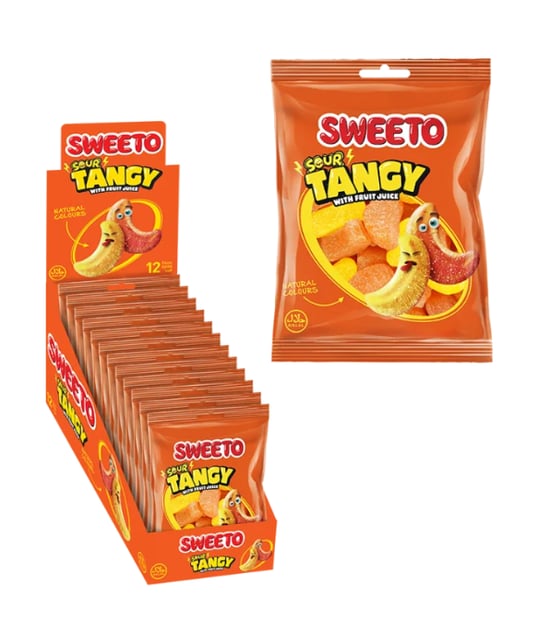 Sweeto Gummy Sour Tangy 80 Gr Jelibon (gulutensiz)
