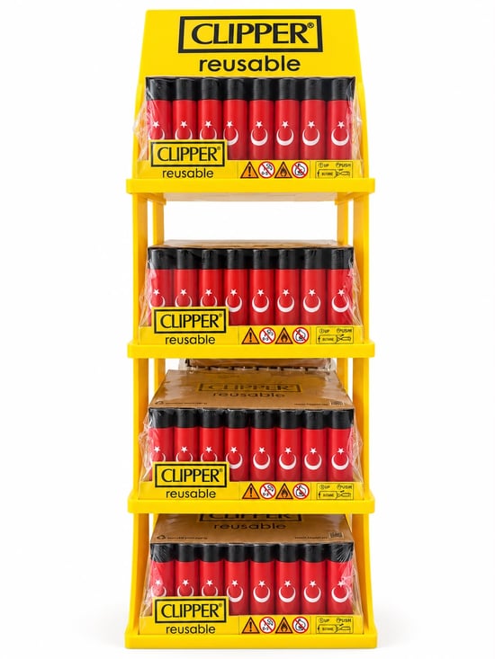 Clıpper Pocket Çakmak Türk Bayraklı Stand
