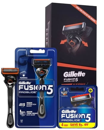 Gillette Fusion5 Proglide Flexball Tıraş Makinesi + 5 Yedekli Giftset