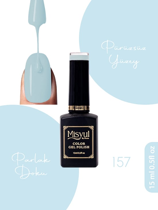 Misyul Uv Led Kalıcı Oje Nail Art 15 Ml 157