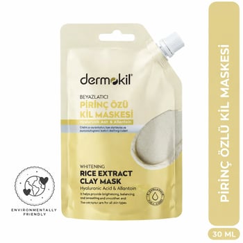 Dermokil Beyazlatıcı Etkili Pirinç Özü Kil Maske 30 Ml