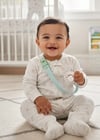 Muslin Emzik Askısı, Plastik Klips Mint