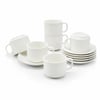 İnura Global Newlife Clkn-1652-a-b-c-d-e-h ( 12pcs=6-takım ) Porselen Kahve Fincanı