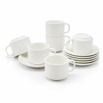 İnura Global Newlife Clkn-1652-a-b-c-d-e-h ( 12pcs=6-takım ) Porselen Kahve Fincanı