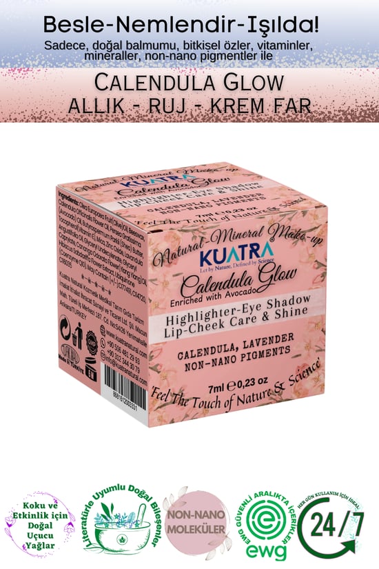 Kuatra Calendula Glow Doğal İçerikli Nemlendirici - Antioksidan Işıltı Veren Balm