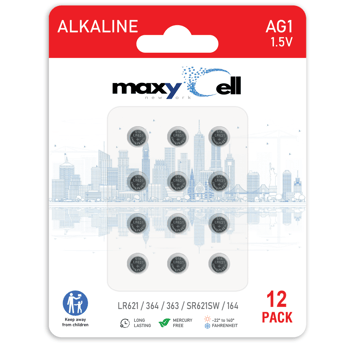 Maxycell 24 Adet Ag1 Lr621 1.5v Maxycell Düğme Piller