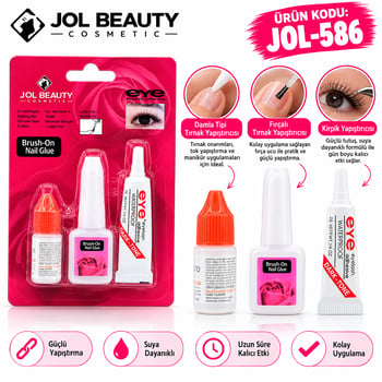 Jol Beauty Jol-586 3`lü Yapıştırıcı Set