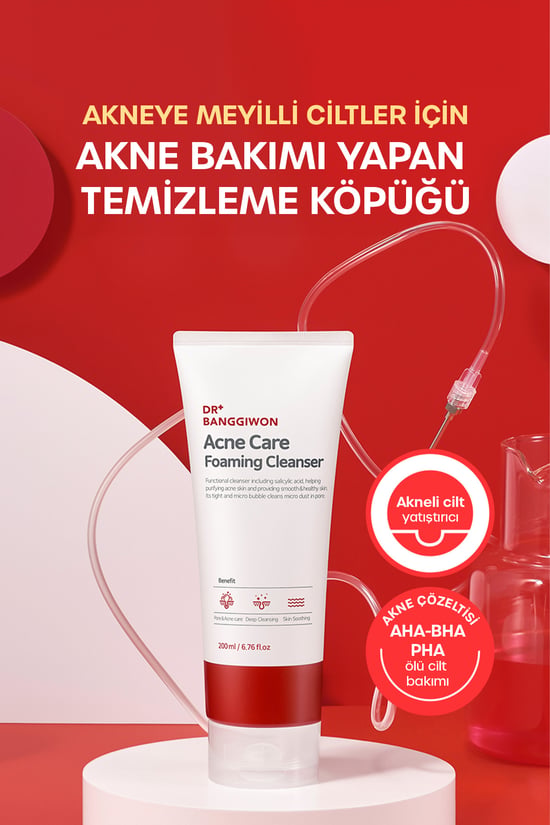 Dr Banggıwon Akne Oluşumunu Engelleyen Bakım Köpüğü, Aha Bha Acne Care Foaming Cleanser 200 Ml