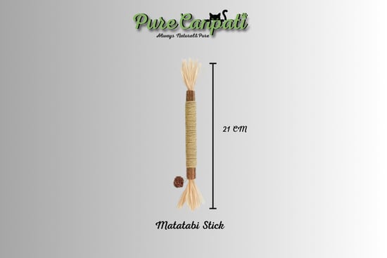 Purecanpati Matatabi Çubuğu (mısır Kabuğu,hasır Ip,matatabi Meyveli) 1 Adet