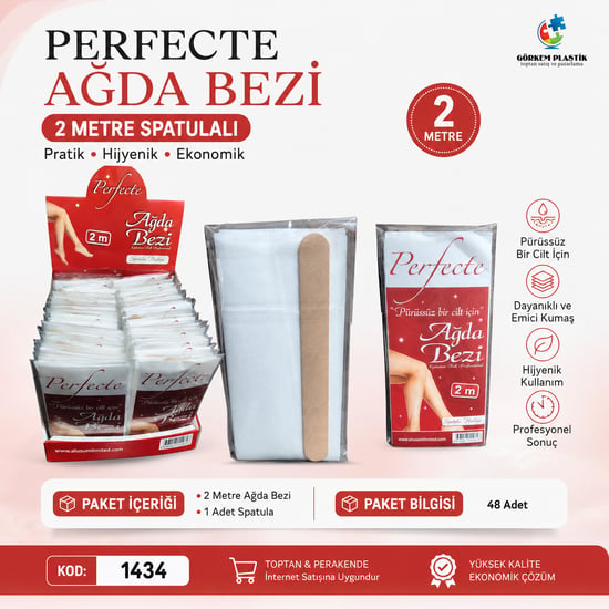 Hagiki 2 Metre Ağda Bezi 1 Adet Spatula Hediyeli