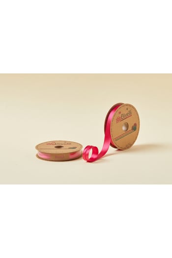 Biye Saten Katlı 008 Fuşya 2 Cm 25 Metre %100 Polyester