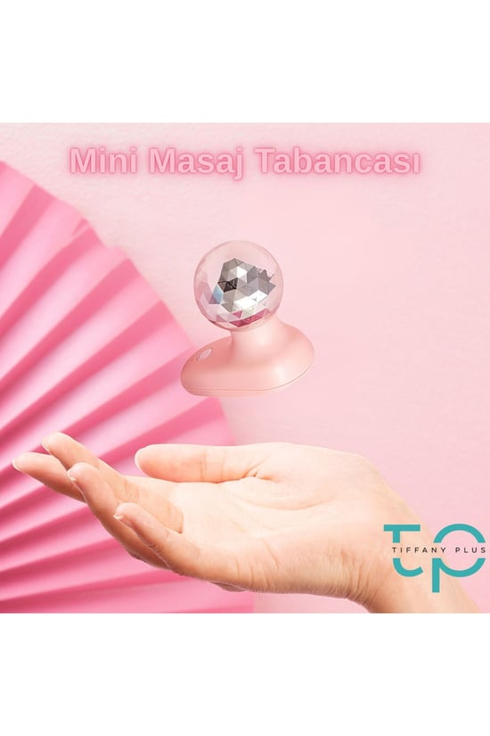 Tiffany 4mm Başlık Mini Masaj Tabancası Sporcu Masaj Aleti Taşınabilir Fasya Masaj Aleti Pembe