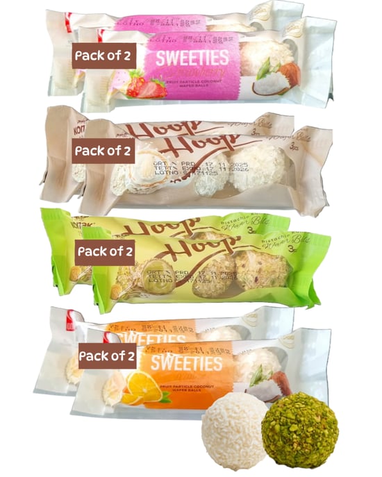 Konak Karışık Wafer Topları 4 Çeşit (antep Fıstıklı,bademli,çilekli,portakallı)
