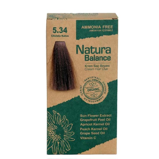 NATURA BALANCE SAÇ BOYASI 5.34 ÇİKOLATA KAHVE