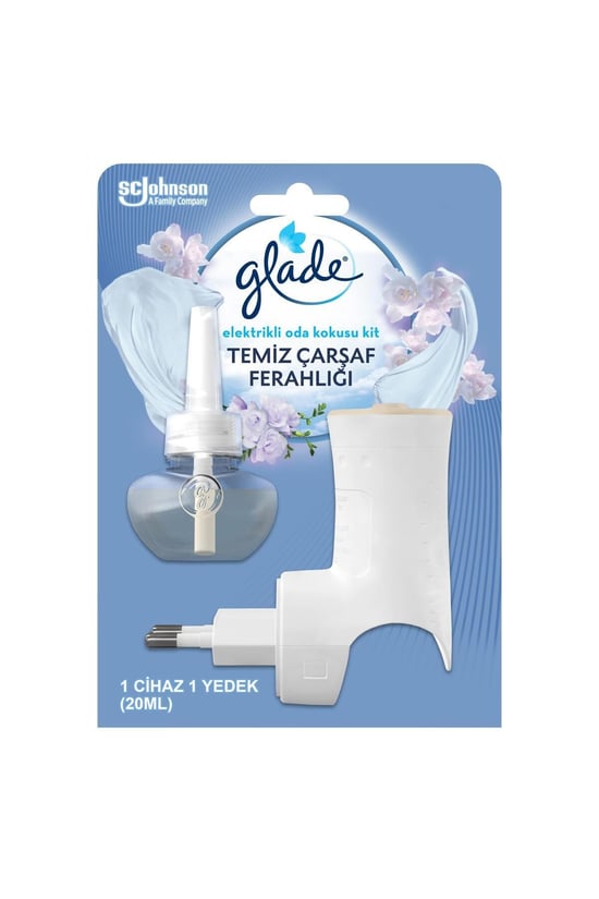 Glade Elektirikli Oda Kokusu Makine + Yedek 20 Ml Temiz Çarşaf Ferahlığı