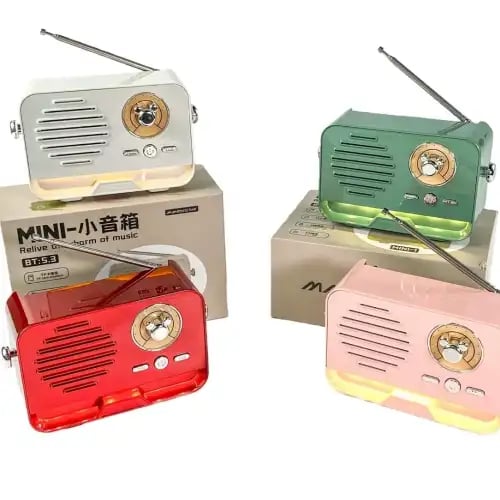 Diyarı Fırsat Pl-4707 Retro Tasarım Mini Radyo Bluetooth 5.3 Bağlantılı Taşınabilir Müzik Çalar