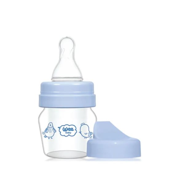 Wee Baby Mini Cam Alıştırma Bardağı Seti 30 Ml 0-6 Ay Mavi