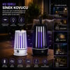 Hasuba Hs-374 ( Usb Şarjlı & 2 Renk Işık ) ( Asma Aparat & Sessiz Çalışma ) Uv Işıklı Sinek Kovucu