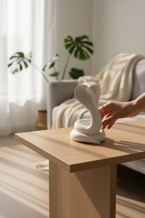 Kobra Figürlü Biblo