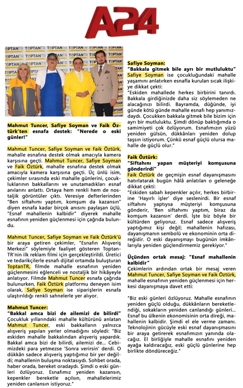Mahmut Tuncer, Safiye Soyman ve Faik Öztürk’ten Mahalle Esnafına Destek