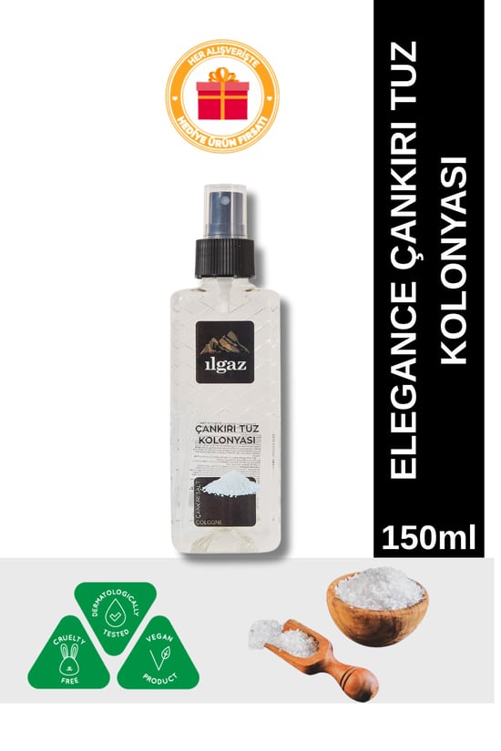 Ilgaz Çankırı Tuz Kolonyası Elegance Series Sprey Çanta Boy Kolonya 150 ml