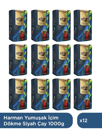 Efor Harman Dökme Siyah Çay 1000 Gr -12'li Koli