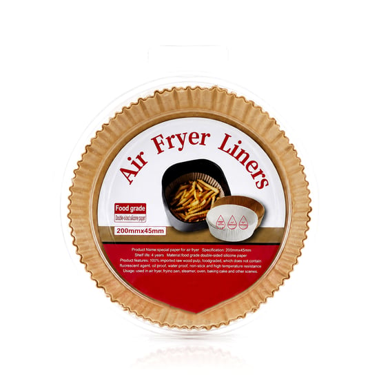 Enfa Enf-1580 ( 50pcs ) ( Yuvarlak Taban: 20cm & Kenar: 4.5cm ) Air Fryer Pişirme Kalıp ( Kağıt )