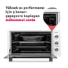 4507 İnox Gri 45 Lt Turbo Fan Mini/midi Fırın - 6 Fonksiyon, Pop-up Düğme, Yoğurt Yapma & Buz Çözme