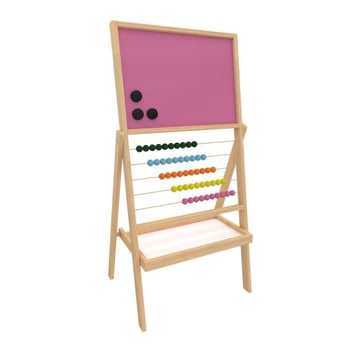 Renkli Mıknatıslı Yüzeyli 50 Boncuklu Yazı Tahtası 30x40cm