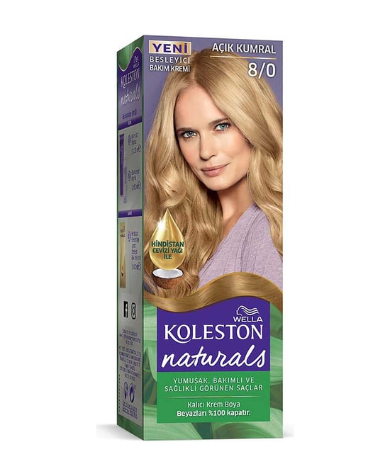 Koleston Naturals Saç Boyası No 8/0 Açık Kumral