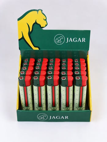 Jagar Jcm 026 Turbo Çakmak – Desenli Güçlü Alevli Standlı Çakmak