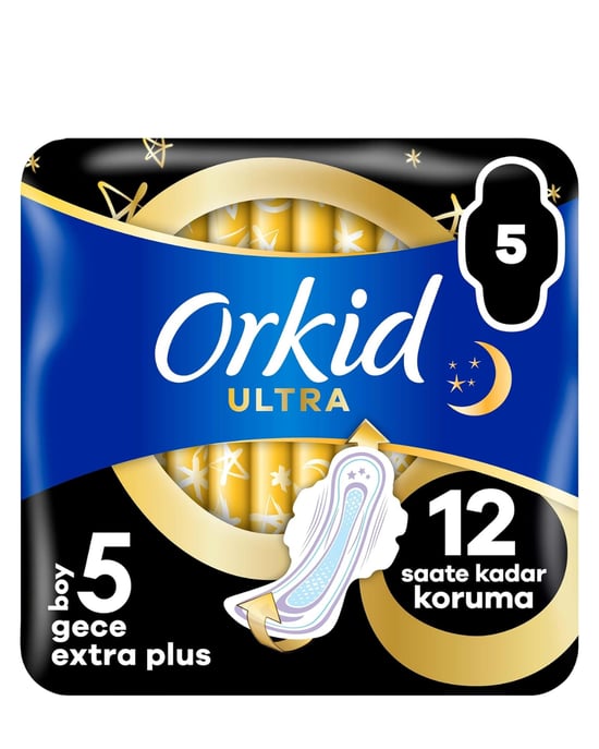 Orkid Hijyenik Ped Ultra 5'li Gece Ekstra Plus