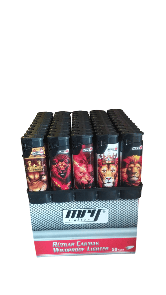 Mry Dolumlu İzgaralı Manyetolu (arslan) Jet Çakmak