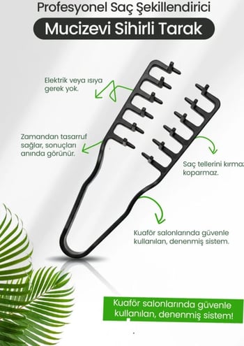 Erkek Saç Şekillendirici Tarak