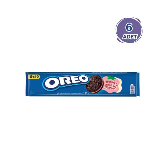 Oreo Bisküvi Çilekli 95gr - 6 Paket