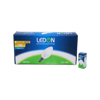 İnura Global Ledon Ld-1407 ( 7w ) ( E-14 ) ( Şeffaf ) Gece Lambası Ampulü ( 2700k ) ( 55 Lumen ) ( 1.000 Saat Ömür ) ( 220-240v )