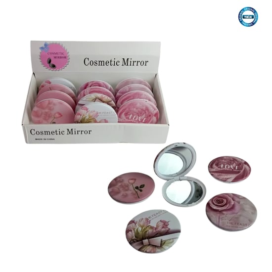 Trix Ekonomik Cep Aynası Pembe Renk