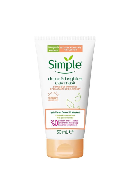 Simple Işıltı Veren Detox Kil Maskesi 50 ml