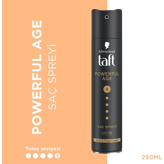 Taft Powerful Age Saç Spreyi No: 5 Güçlü ve Dolgun Saçlar 250 Ml