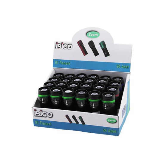 İ10-004 ( Zoomlu ) (mini =9.3cm-10.2cm & Çap:2.8cm ) ( Pilli ) El Feneri (metal Kasa & Pls.ön Kapak) (ip Askılıklı)