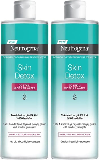 Neutrogena Skin Detox Üçlü Etkili Micellar Water 400 ml + 400 ml