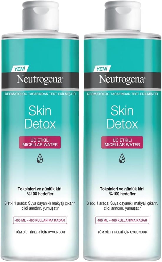 Neutrogena Skin Detox Üçlü Etkili Micellar Water 400 ml + 400 ml