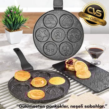 CVS DN 20061 Emojili Döküm Pankek Tavası