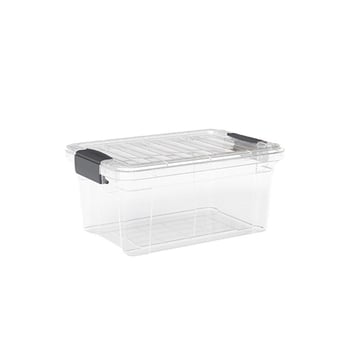 Dünya Dp-33116-102 ( 34lt ) ( Şeffaf ) Çok Amaçlı Saklama Kutusu & Organizer ( Kilitli Kapak ) ( 361x526x236mm )
