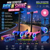 Sisbro Mini Scooter Riden Shine Baysa-1967 ( Işıklı ) Scooter ( 55x57-64-71cm ) ( Fosforlu Renkli ) ( +2 Yaş & 40kg Max Taşıma )