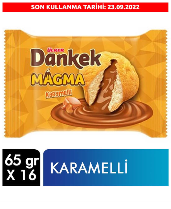 Ülker Dankek Magma Kek 65 Gr X 16'lı Koli Karamelli